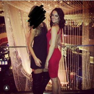 Lurelly Red Bodycon Backless Dress